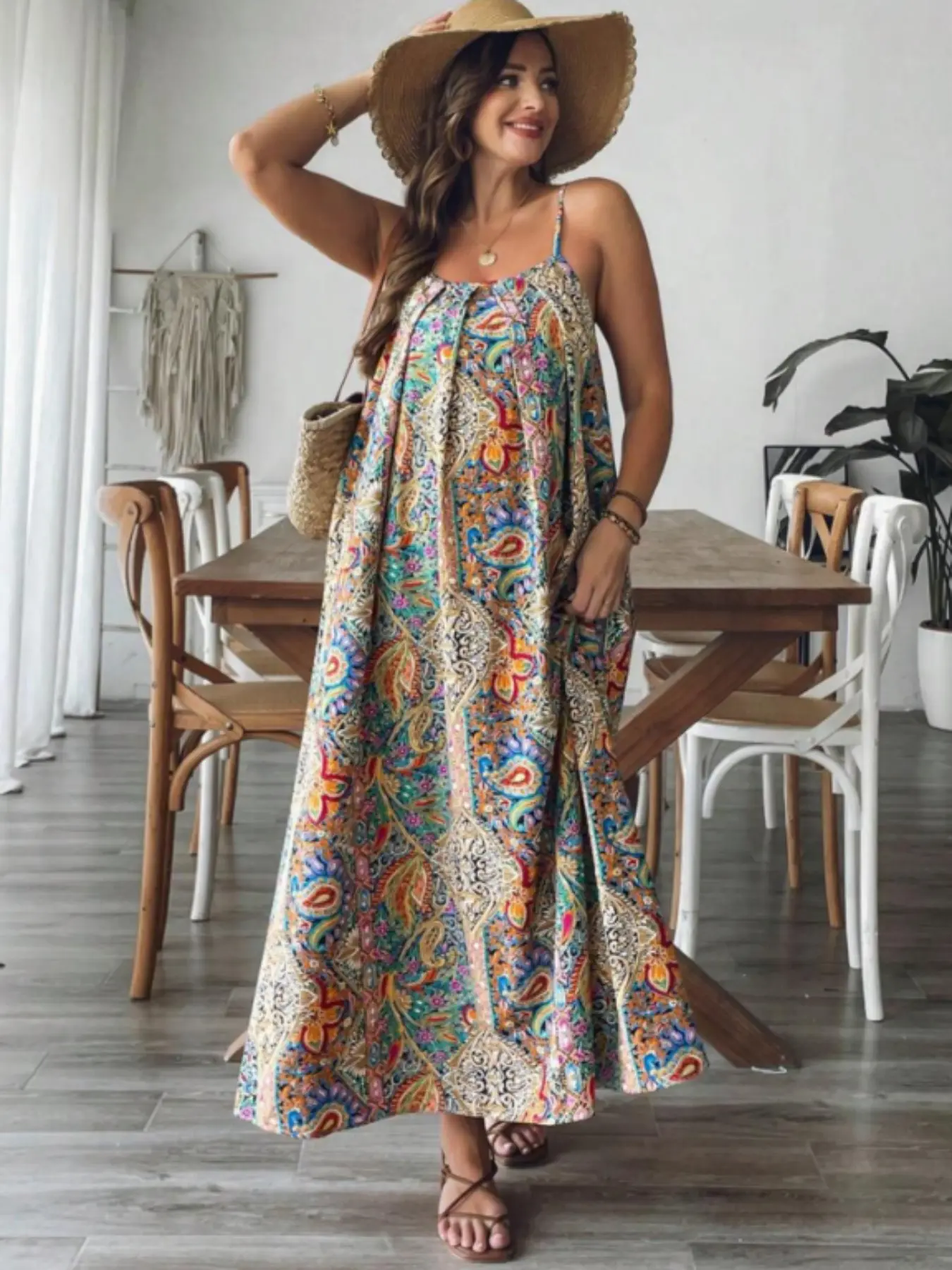 casual fit and flare dress Plus Flutter Sleeve Fit-and-Flare Dress