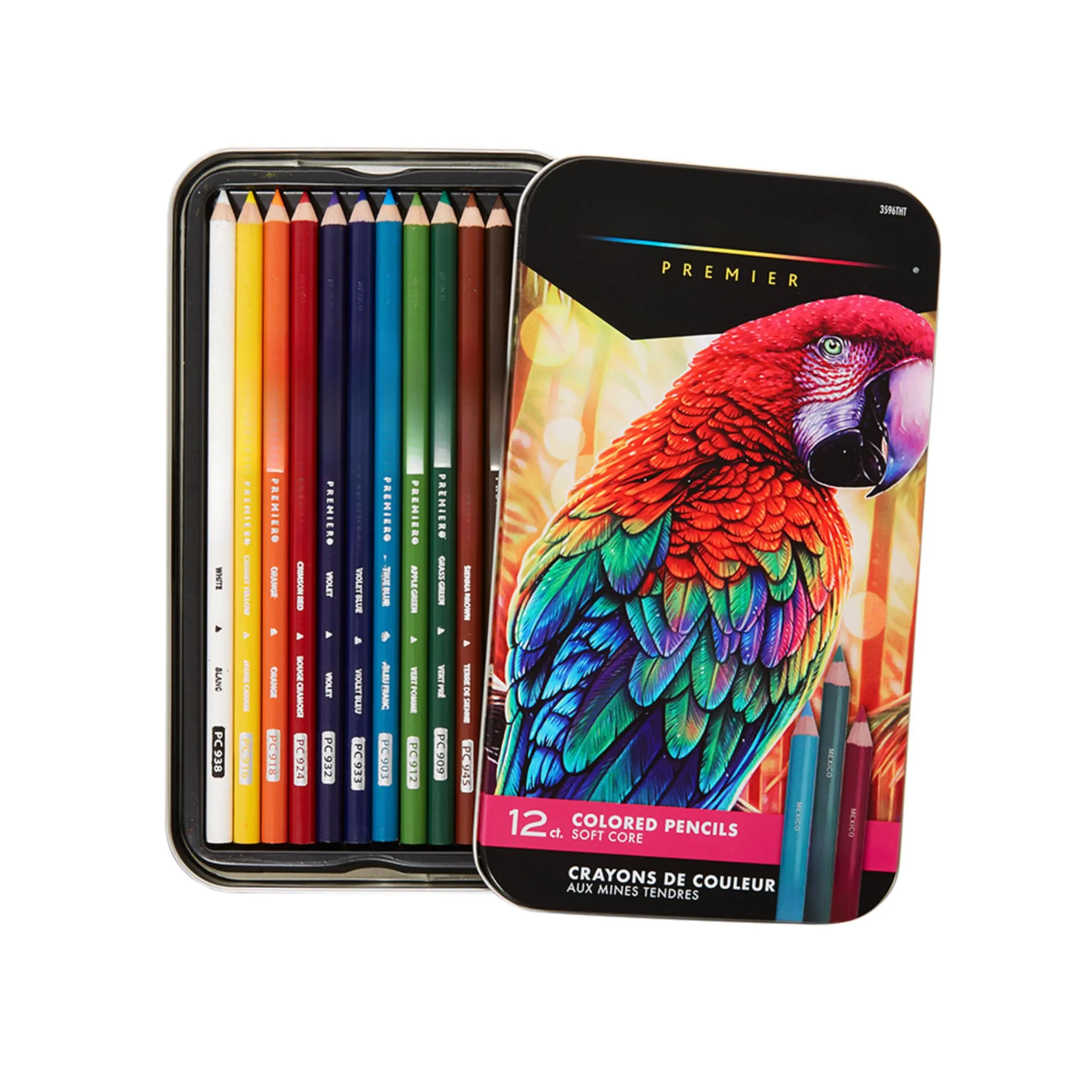 Premier Colored Pencils  Soft Core Adult Coloring 12 Pack
