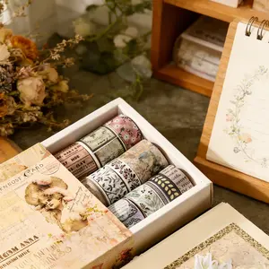 20 rolls of oil painting pastoral washi tape, Perfect for Scrapbooks, Diaries, DIY Crafts, Spring/mother's Day/birthday/easter Decorations, DIY scrapbooks, cards, greeting cards, photos, mugs, and other decorative sticker sets