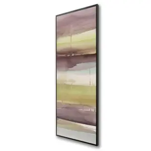 360 Stand Modern Striped Framed Print - 20x60 in. Artistic Shapes Artwork, Wall & Room Decoration for Home & Office, Ideal Home Supplies Gift