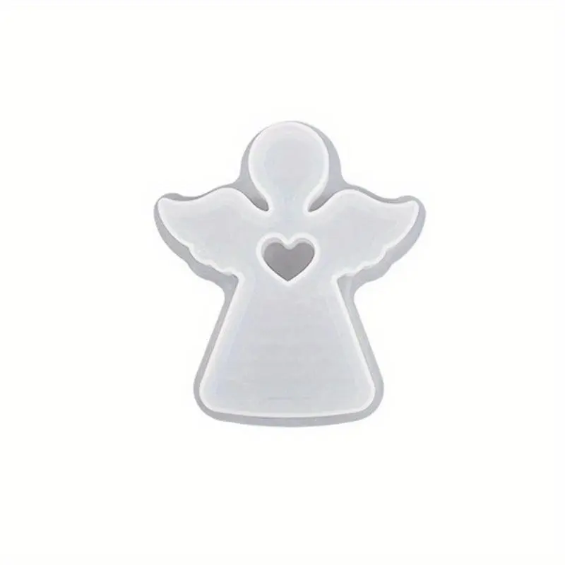 1-2pcs Sizes DIY Angel Shape Heart Shape Silicone Molds