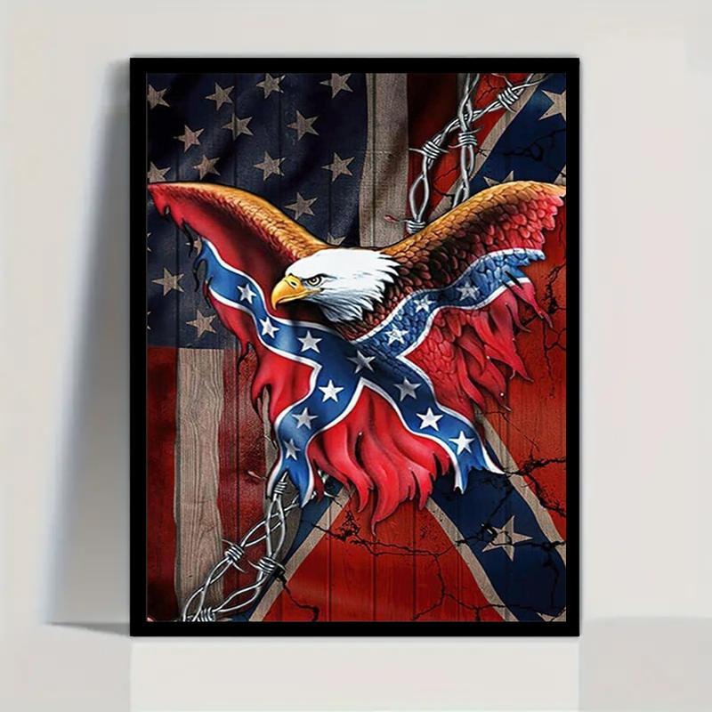 Eagle Pattern DIY Diamond Arts Colorful Painting Kit Without Frame, DIY ...