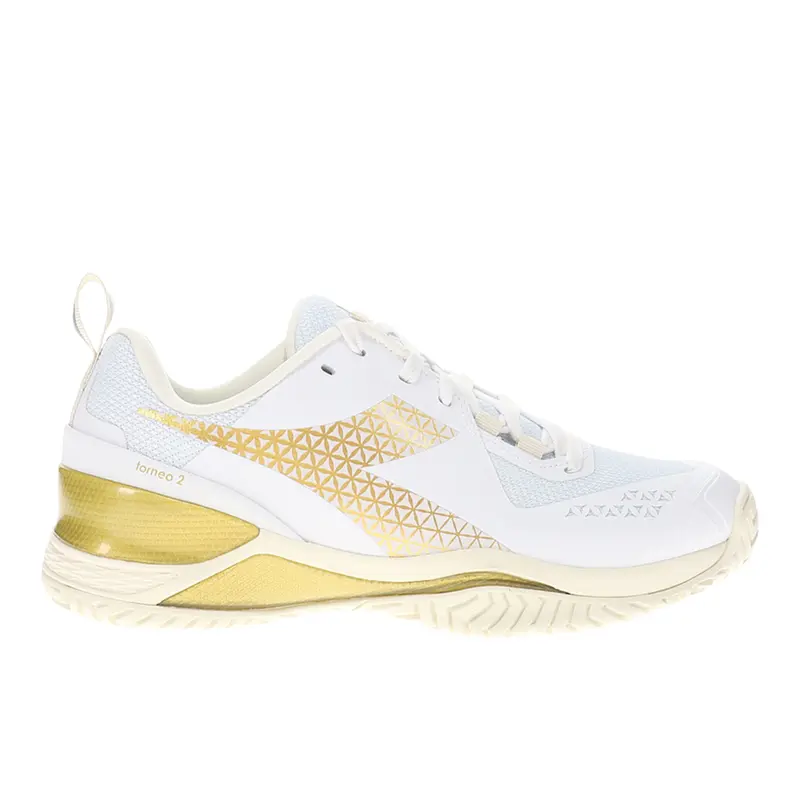 diadora Womens Blushield Torneo 2 All Ground Tennis Sneakers Shoes - White