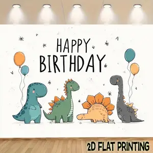 2D Flat Banners 1pc Wicked dinosaur  Theme designfor parties, events and home decor, perfect for living rooms