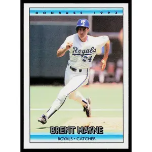 Brent Mayne 1992 Donruss #265b Kansas City Royals