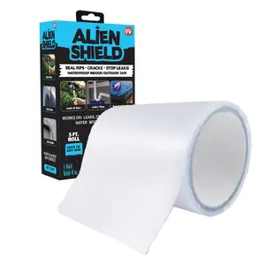 Alien Shield Sealing Tape - Waterproof Transparent Repair Tape, Adhesive Strips, Patch Tape to Repair Tears, Cracks, and Leaks, 4 Inches Wide As Seen On TV flex tape