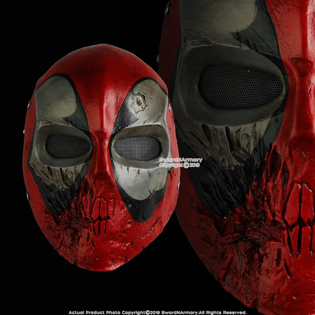 Halloween Resin Hero D Mask Adult Costume Party Props Realistic Comic Cosplay