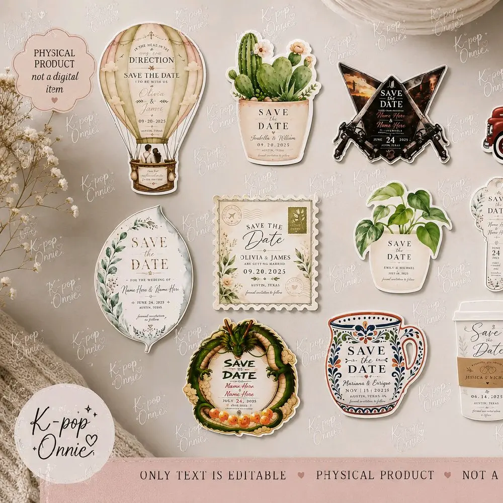 Save the Date Shaped Magnets