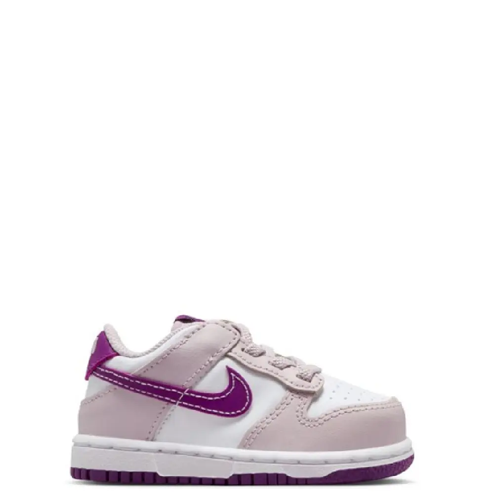 Toddler's Nike Dunk Low White/Viotech-Platinum Violet (FB9107 104)