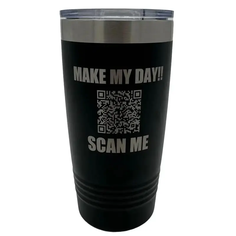 Show Me Them T's QR Code Tumbler