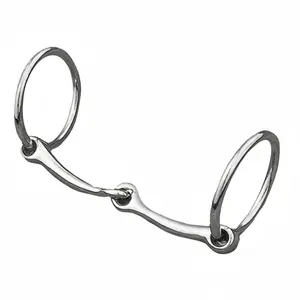 Weaver Leather 5" Jointed Swivel Port Mouth Horse Bit - Nickel-Plated Malleable Iron