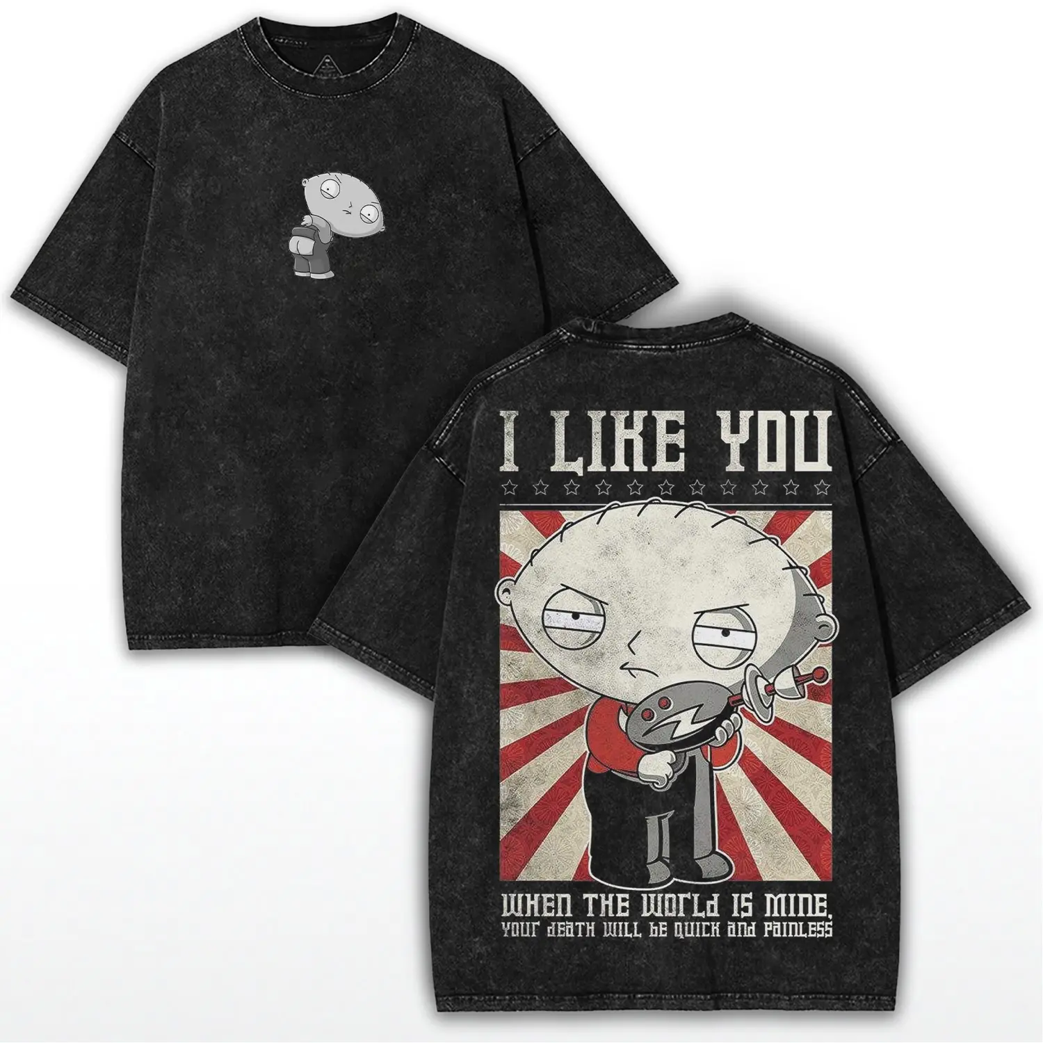 Stewie Griffin Family Guy Graphic Tee - Funny Meme Unisex T-Shirt for Fans of the Iconic Cartoon Show, Soft Cotton Fit, Perfect Streetwear Vibes