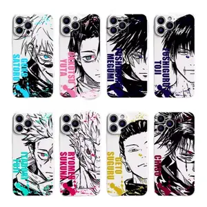 Hot Anime Jujutsu Kaisen White Painting Phone Cases For iPhone 17 Promax Pro Air 16 Plus 15 14 13 12 11 TPU Shockproof Protective Cover