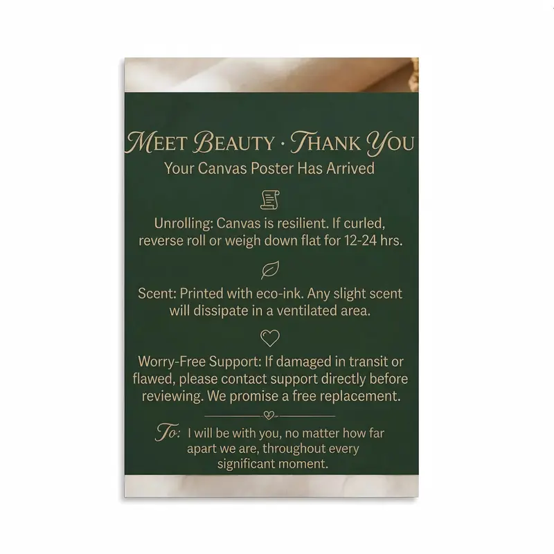 Secure Printed Elegant Canvas Wall Art & Decorative Home Posters with After-Sales Warranty Certificate - Artistic House & Room Decor, Ideal Home Investment for Living Space Enhancement