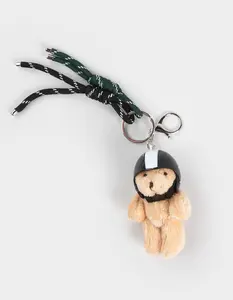 FULL TILT Biker Bear Corded Bag Charm Keychain