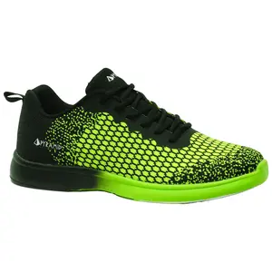 Pyramid Men's Path Lite Seamless Mesh Bowling Shoes - Black/Voltage Lime