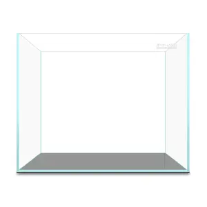 Rimless Aquarium, Ultra Clear Glass Low Iron Fish Tank EVA Foam Mat Included