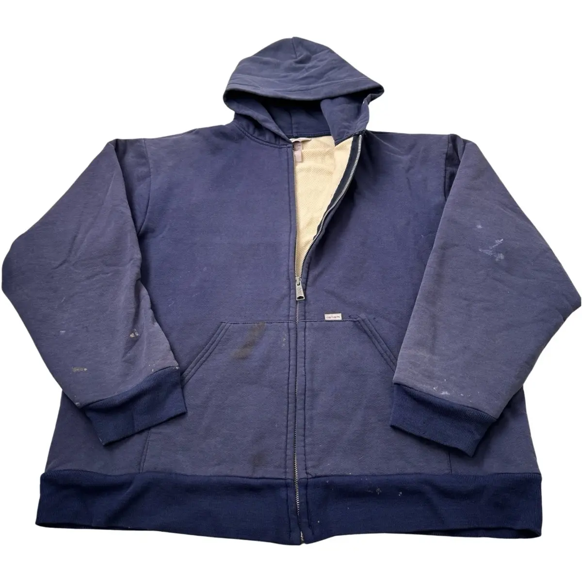 Vintage Thermal Lined Carhartt Full Zip Hoodie 2XL