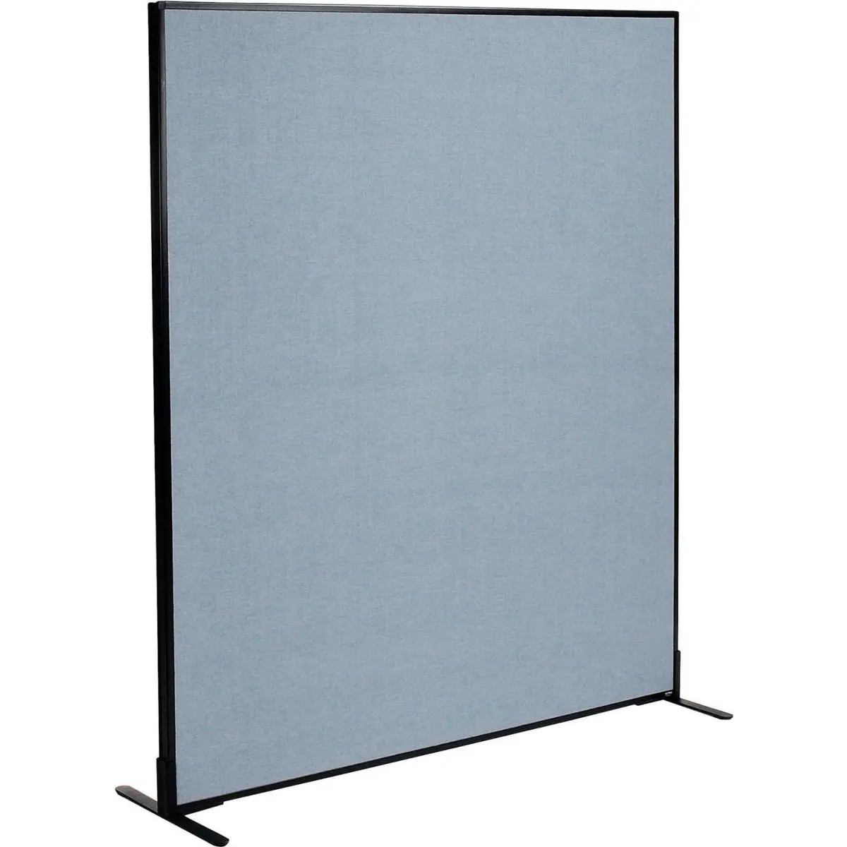 Global Industrial 695790FBL Interion Freestanding Modern Steel Frame Room Divider - Single Panel Office Partition, Adjustable Cubicle, 60.25x96", Blue, Superior Material Crafted, Reliable for Call Centers, Room Dividers, Cubicles, Honeycomb Core
