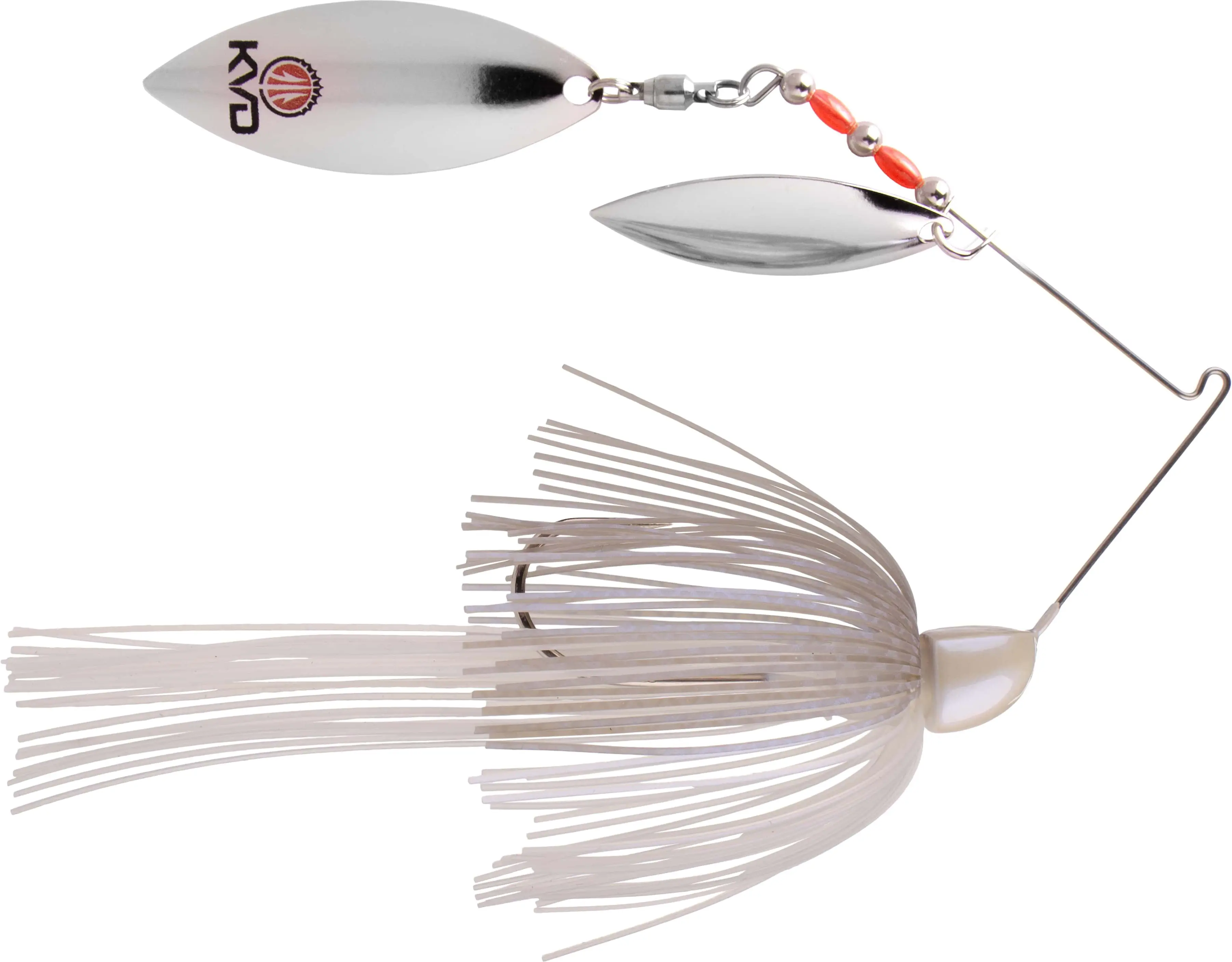 Strike King KVD 1/2 oz Double-Willow Spinnerbait, Artificial Fishing Lures for Freshwater Fishing, Ball Bearing Swivels