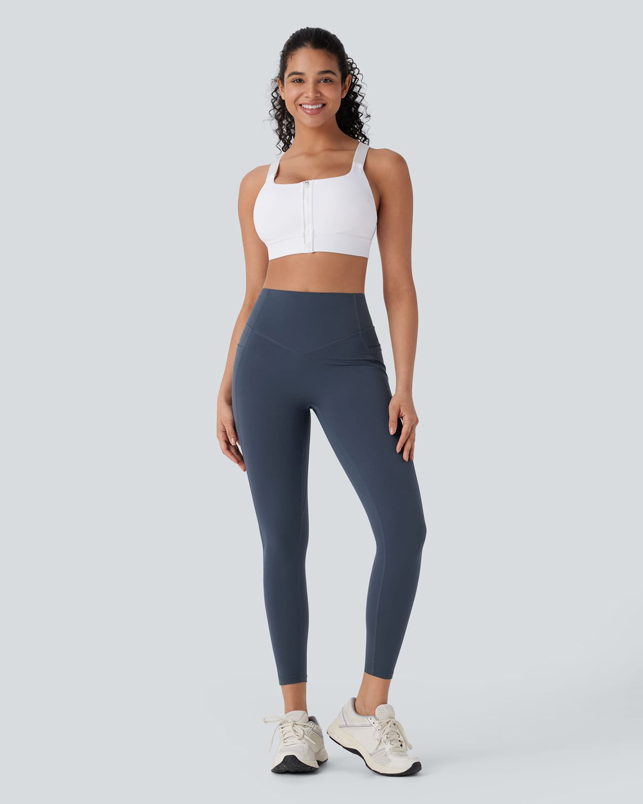 Halara UltraSculpt High Waisted Tummy Control Butt Lifting Ruched Pocket Shaping Yoga Leggings