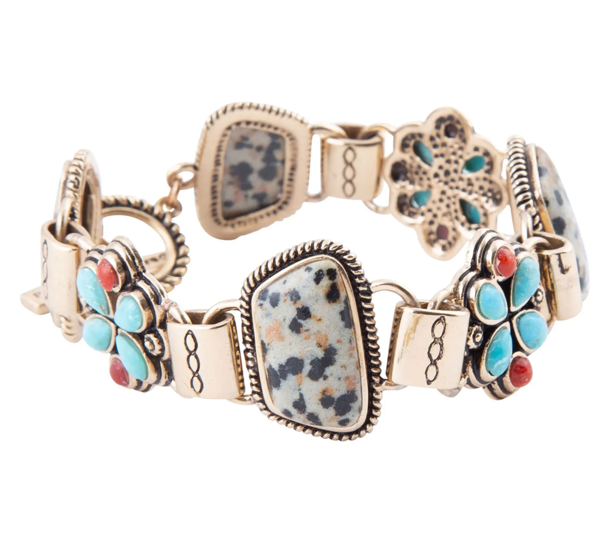 Barse Artisan Crafted Bronze Legacy Multi-Gemstone Bracelet Barse Artisan Crafted Bronze Legacy Multi-Gemstone Bracelet