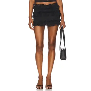 OW Collection Grace Mini Skirt in Black