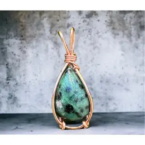 .Ruby in Zoisite Pendant.
