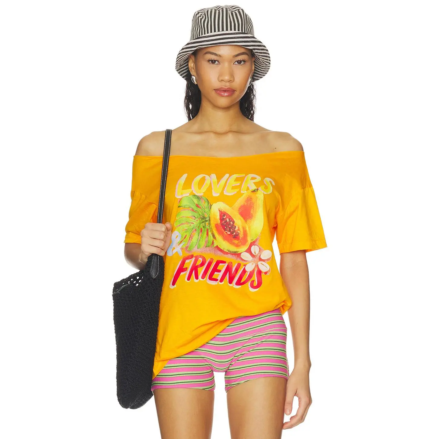 Lovers and Friends Tahiti Tee in Tangerine Orange
