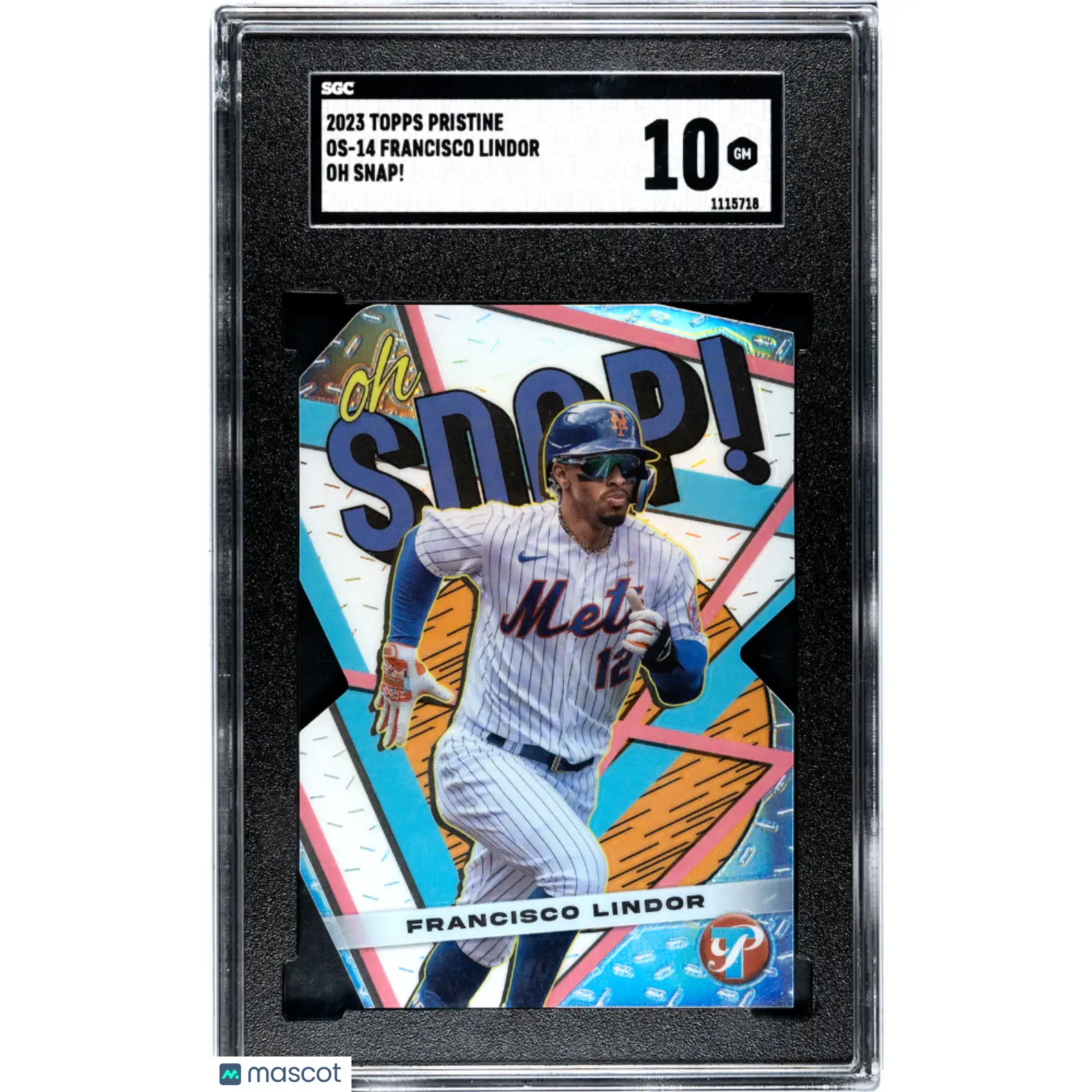 Francisco Lindor SGC 2023 Topps Pristine #OS 14 Oh Snap! Baseball 10