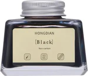 Hongdian Fountain Pen Bottled Ink Black, 60ml Fountain Pen Bottled Ink, Non Carbon