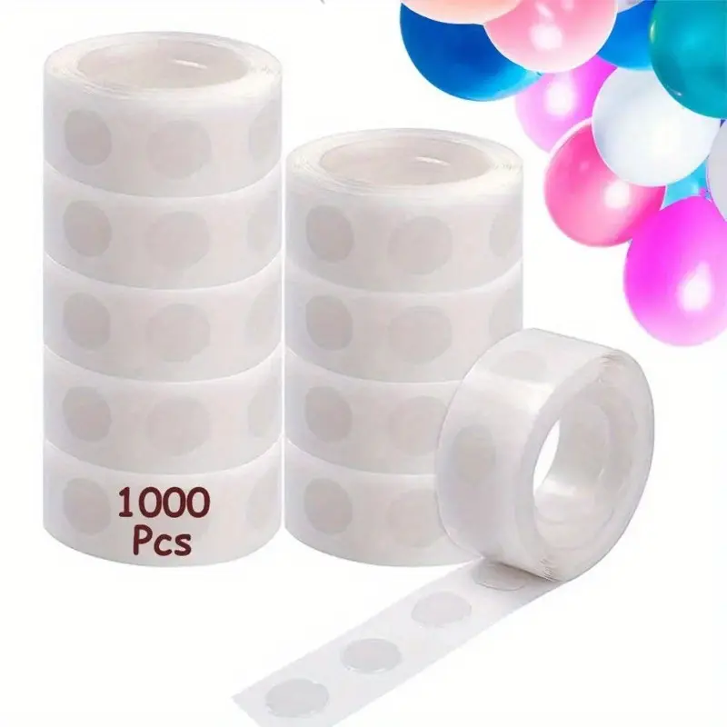 1000pcs Double-sided Adhesive Dots Transparent Removable Balloon Garland Adhesive Tape Glue For Diy Craft Wedding Birthday Party Decor