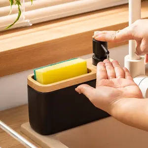 Ceramic Liquid Dispenser Bottle, Bathroom Shower Gel & Shampoo Pump Container, Kitchen Dishwashing Soap Refillable Bottles, Hotel Use