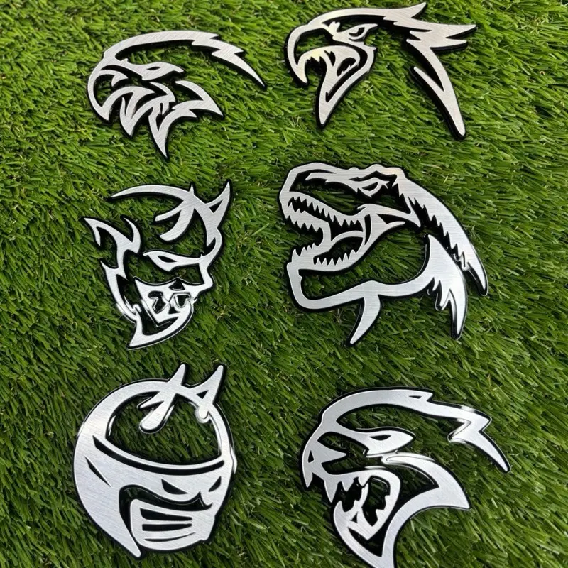 Acrylic Fender Emblems – Hellcat, TRX, Demon, Scat Pack, Trackhawk, Hawk (Pair, 3M Adhesive)