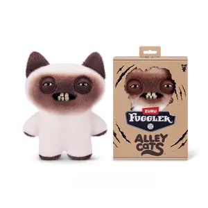 Fuggler Cute Teeth Monster Dark Alley Cat Series Plush Dolls, Ugly Cute and Quirky Trendy Figures