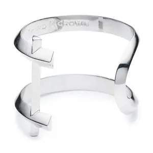 MARCY LARGE CUFF - RHODIUM