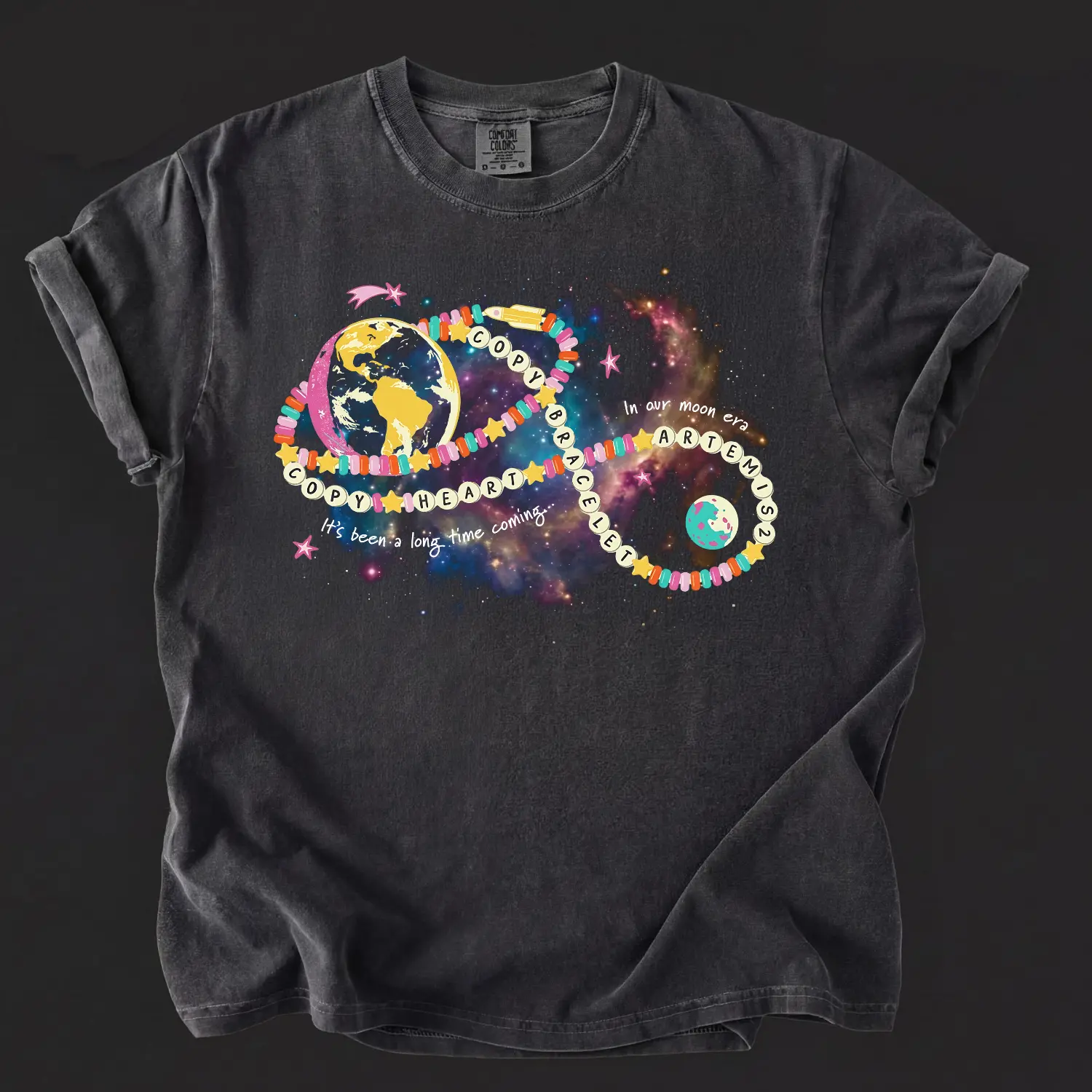Copy Heart, Copy Bracelet, Artemis II NASA Mission Shirt, Sweatshirt, Hoodie