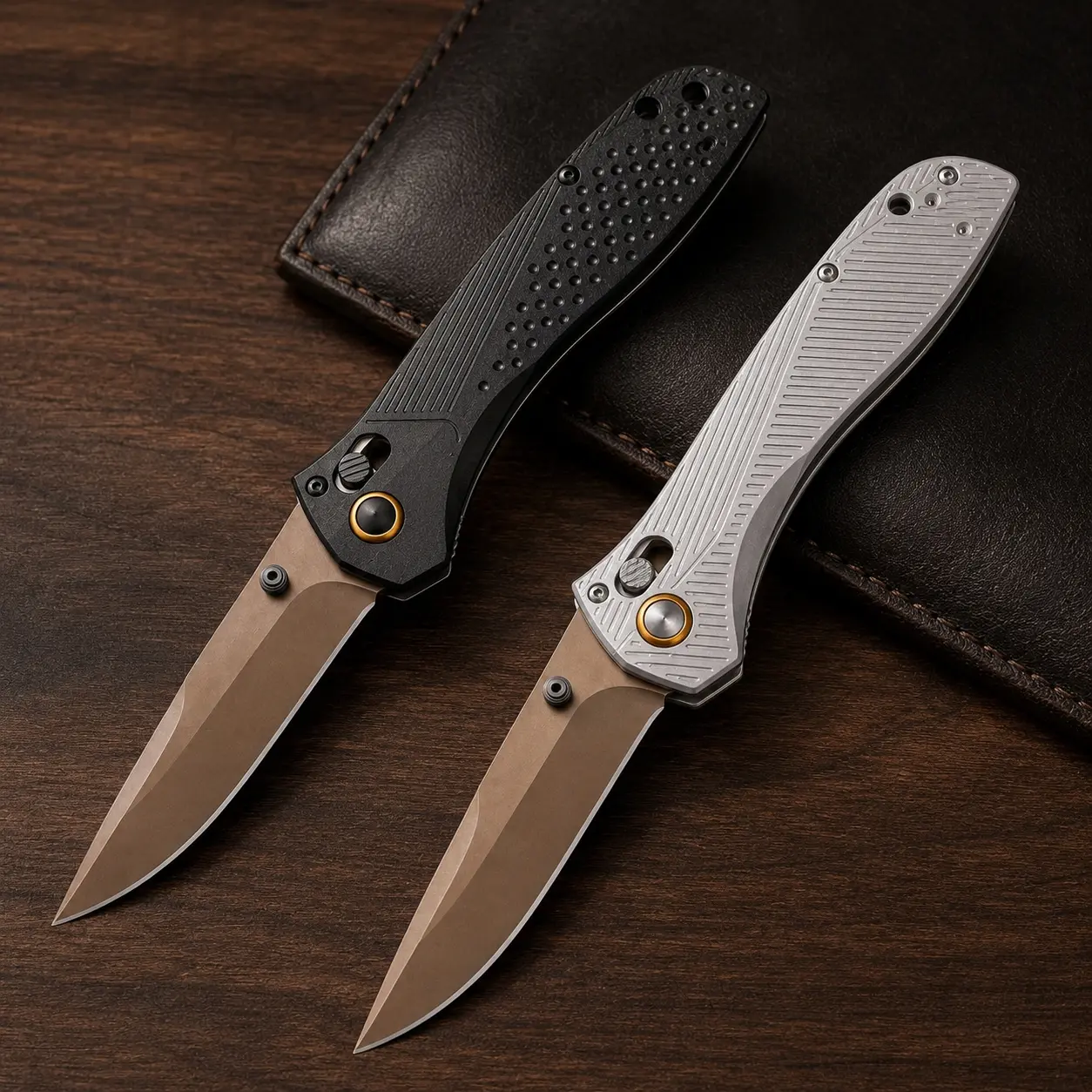 D2 Steel Blade Lightweight Mini Folding EDC Pocket Knife, Aluminum Handle Portable Cutting Utility Knife for Kitchen Prep, Daily Carry (Automotive & Motorcycle Exterior Decoration Accessory)