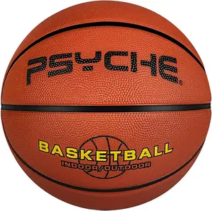 PSYCHE Basketball 27.5" With Free Needle and Pump, Original Classic Rubber Indoor Outdoor Sports Ball