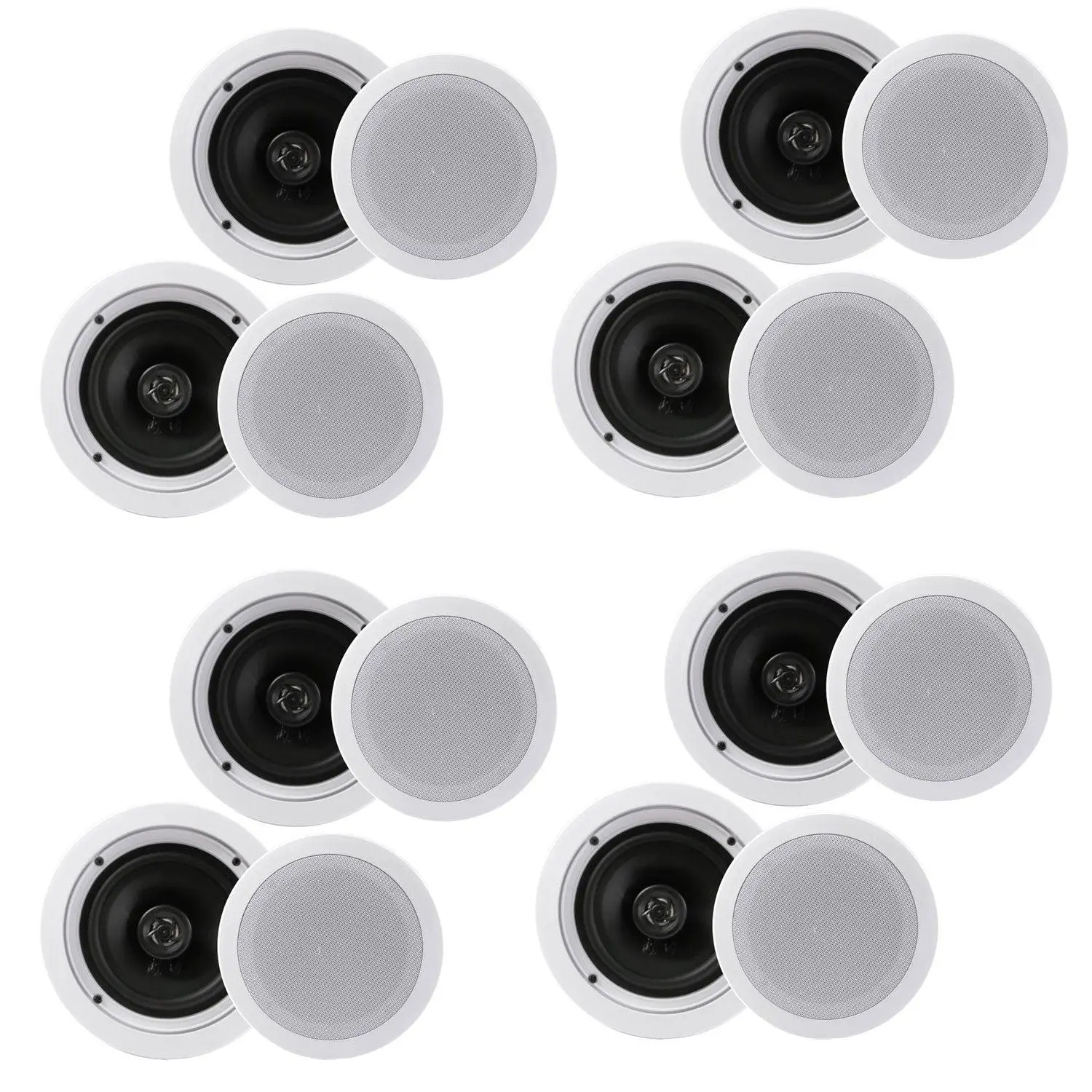 Pyle PDIC1661RD 6.5 Inch 200 Watt In Ceiling Wall 2 Way Speaker System (4 Pairs) Pyle PDIC1661RD 6.5 Inch 200 Watt In Ceiling Wall 2 Way Speaker System (4 Pairs)