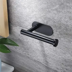 / Wall Mounted Rust-Resistant Toilet Paper Holder, 3m Adhesive, Durable No Drilling, Bathroom Organizer, Hangs Multiple Items, Bathroom Supplies