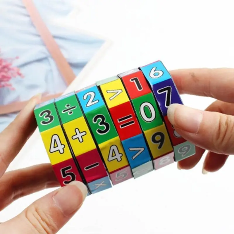 Kids' Column Magic Cube Math Toy - Durable Plastic, Colorful Printing, Detachable Parts, 7x5.5cm/2.76x2.16inch, Montessori Early Brain Development Toy, Cultivates Number Cognitive, Ideal for Children as Birthday Gift
