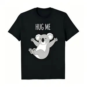 "Hug Me" Cute Koala T-Shirt, Funny Animal Lover Casual Tee