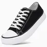 AKK Classic Casual Mango Thick Canvas Wide Toe Women's Board Shoes- Lightweight Breathable Non-Slip Cushioning Everyday Comfort Black White New Girl Closed Running Rubber Footwear Flatform Design Sneaker Low Top Athletic Training