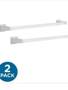 Futura 24in Towel  bar bath Hardware accessory in polished chrome (2-pack )