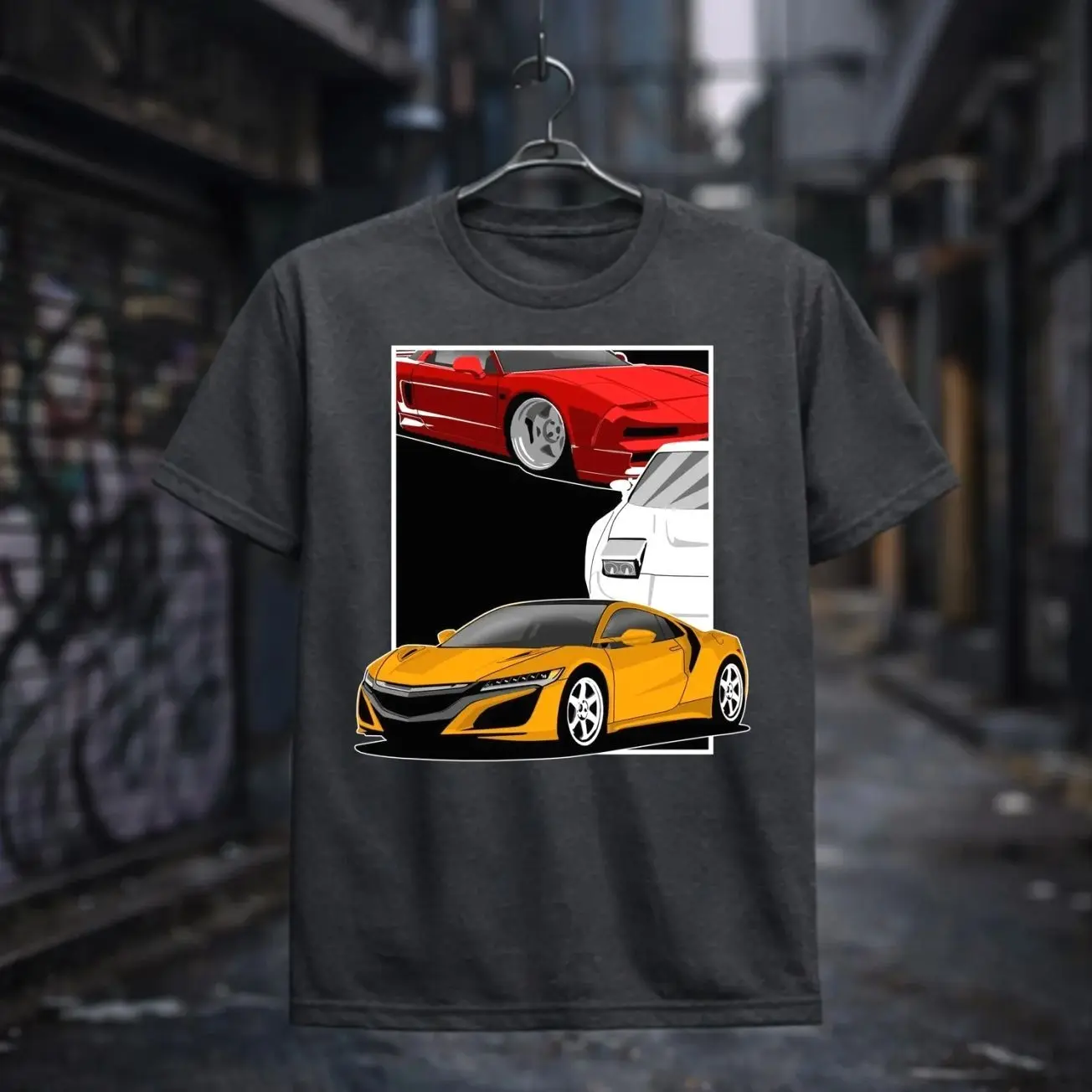 Acura NSX Generations T-Shirt - JDM Fragment Design Tee Sweatshirt Hoodie, Car Enthusiast and Fans Gift
