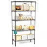 2/3/4/5 Tier Storage Shelf Unit, Metal Wire Shelving Rack with Adjustable Layer Height, for Kitchen Garage Living Room
