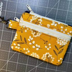 Double Zipper Coin Pouch Sewing Kit