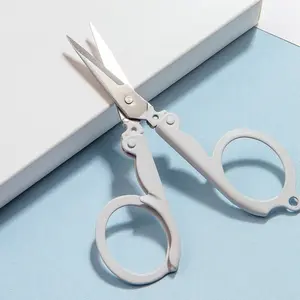 Foldable Scissors Mini Portable Stainless Steel Paper Cutting Knife, Handmade Craft Scissors, Office Scissors, 1pc