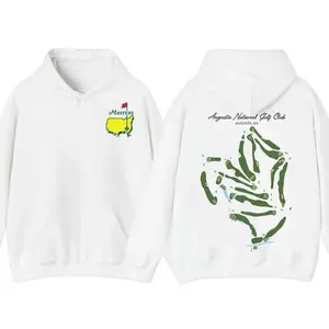 Augusta National Course Map Golf Hoodie Shirt, For Men For Women, Vintage Unisex Cotton Apparel, Breathable Fabric Sports Top, Masters Tournament Hoodie, Masters Hoodie